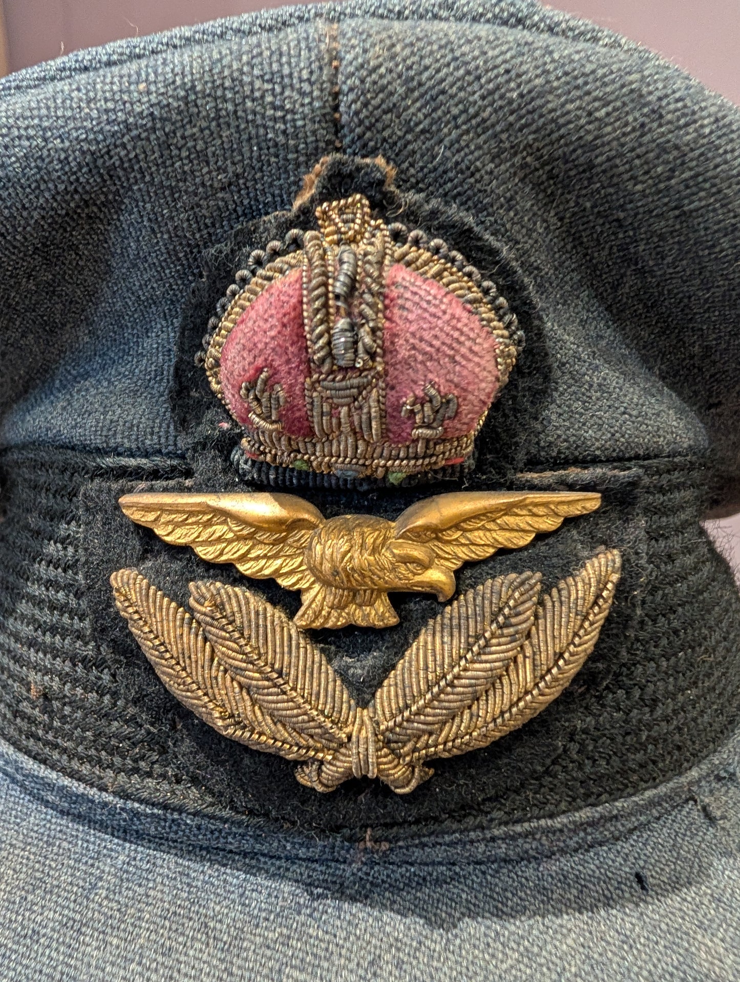 SOLD! WW2 RAF Officers Peaked Visor Cap