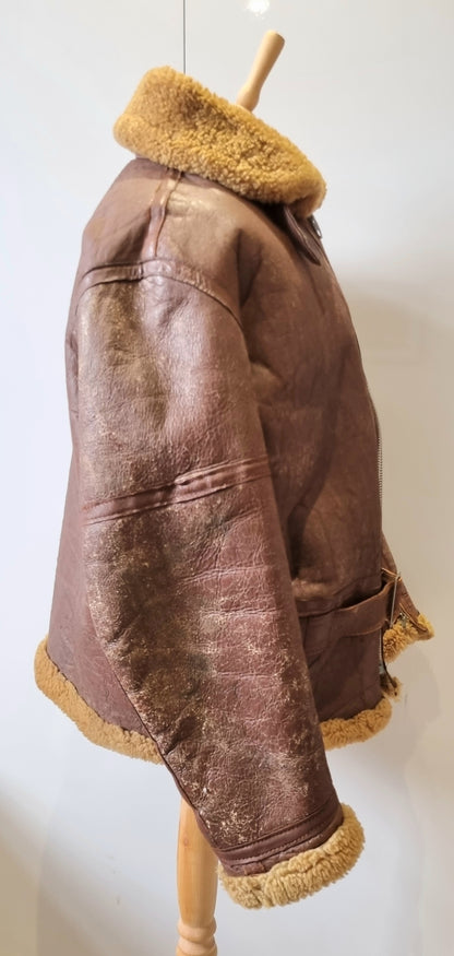 Fantastic Korean War Era 1950s RAF Irvin Sheepskin Flying Jacket