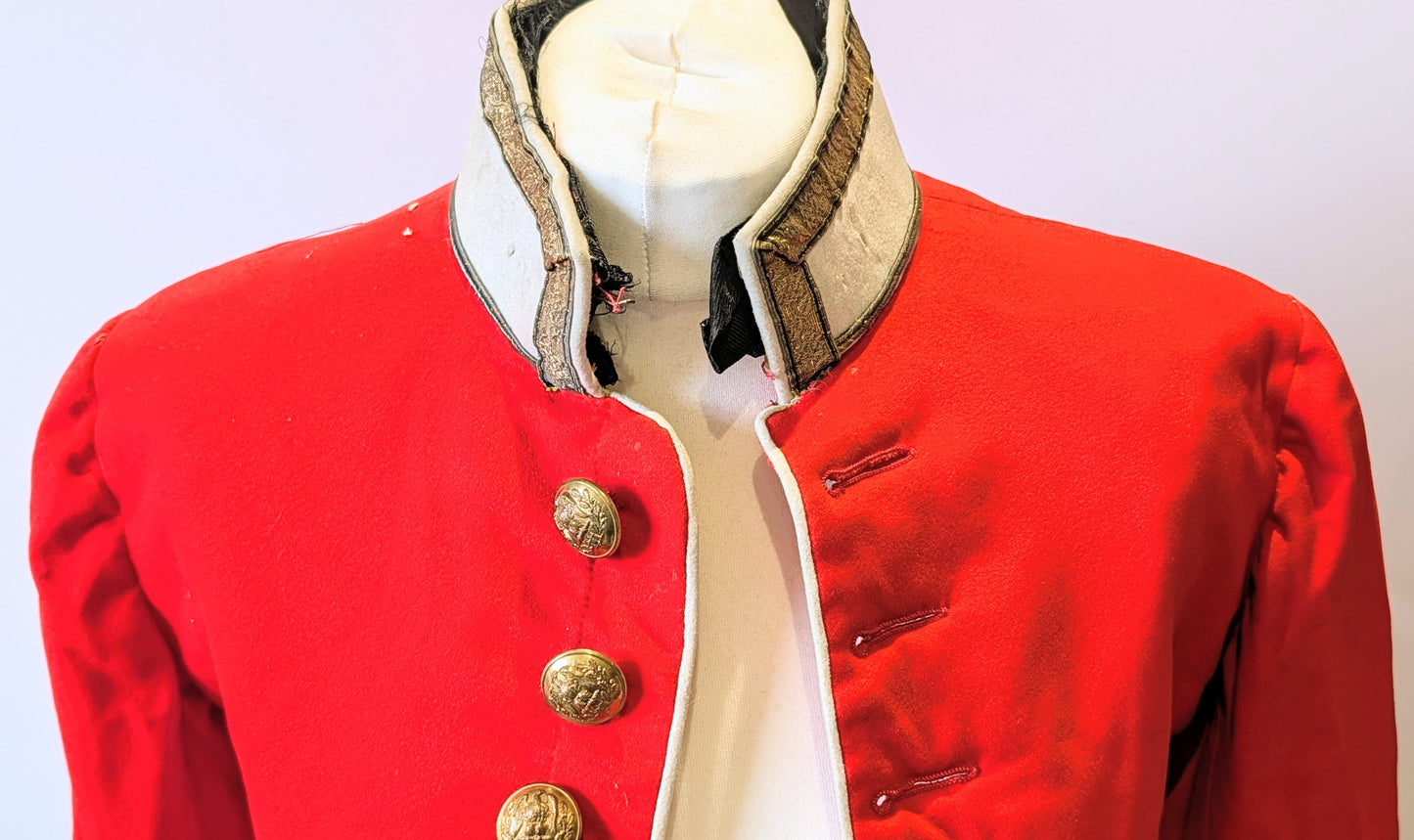 SOLD! Rare Pre WW1 British Army Essex Regiment Scarlet Tunic Dated 1912