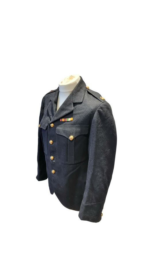 Rare WW1 Highland Light Infantry HLI Major's Cutaway No 1 Blue Dress Jacket - Named