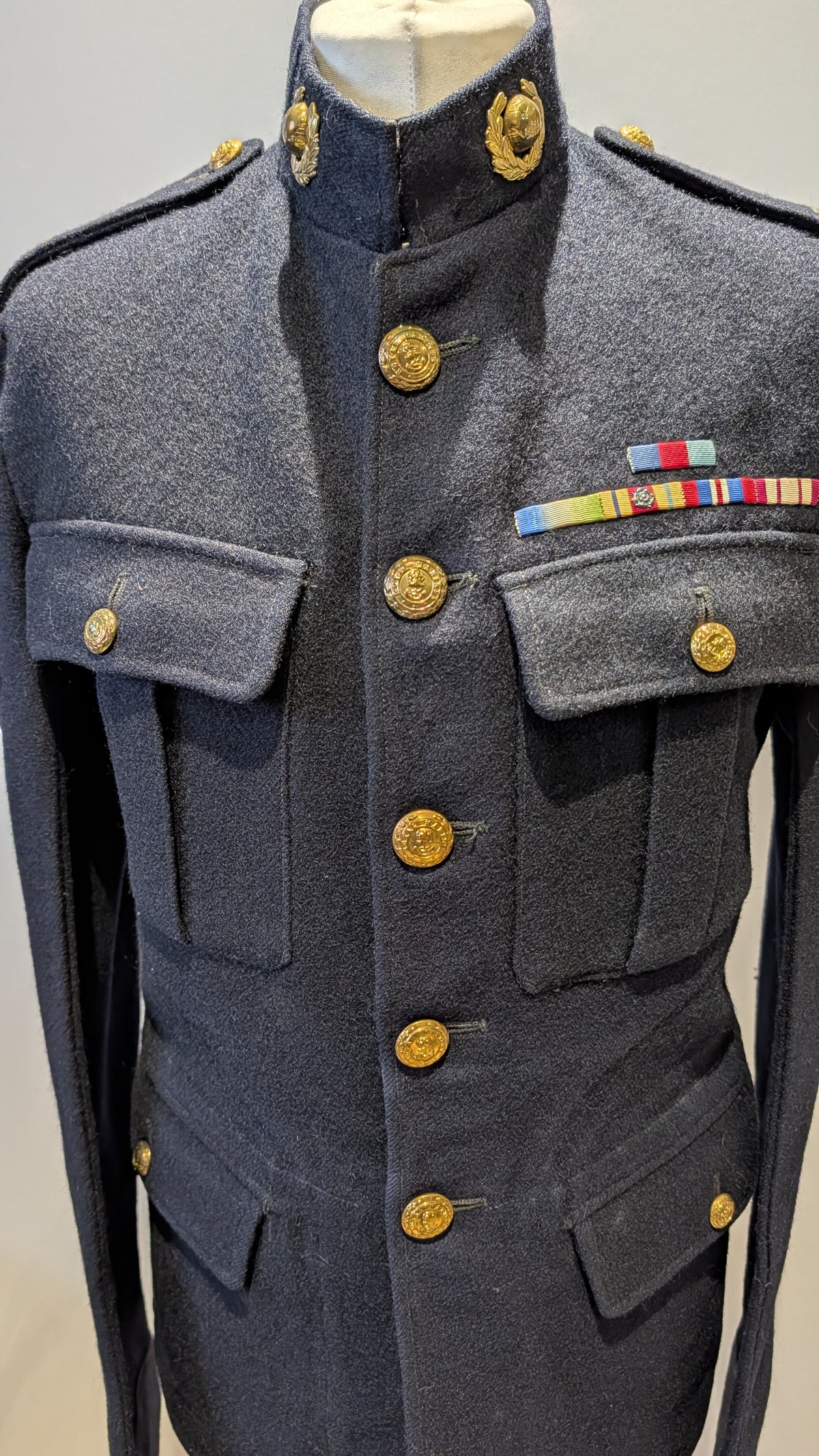 Pre 1953 Royal Marines Corporal's No1 Blue Dress Tunic WW2 Veteran