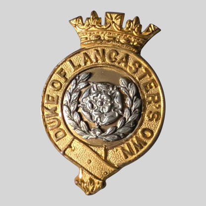 Duke Of Lancaster's Own Regiment Officer's Gilt Bimetal Cap Badge