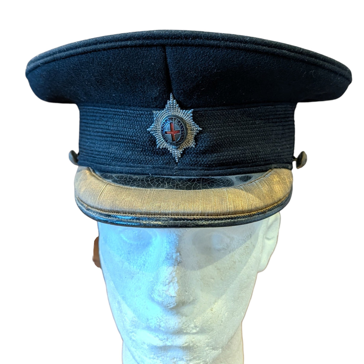 WW2 Era British Army Coldstream Guards Senior Officer Dress Visor Cap