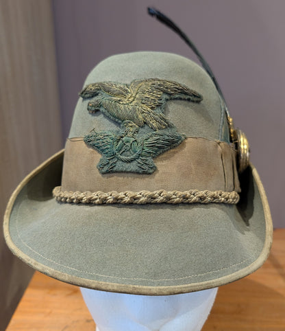 SOLD! Late 1940s Italian Army Enlisted Man's Alpini Autieri Cap with Nappina