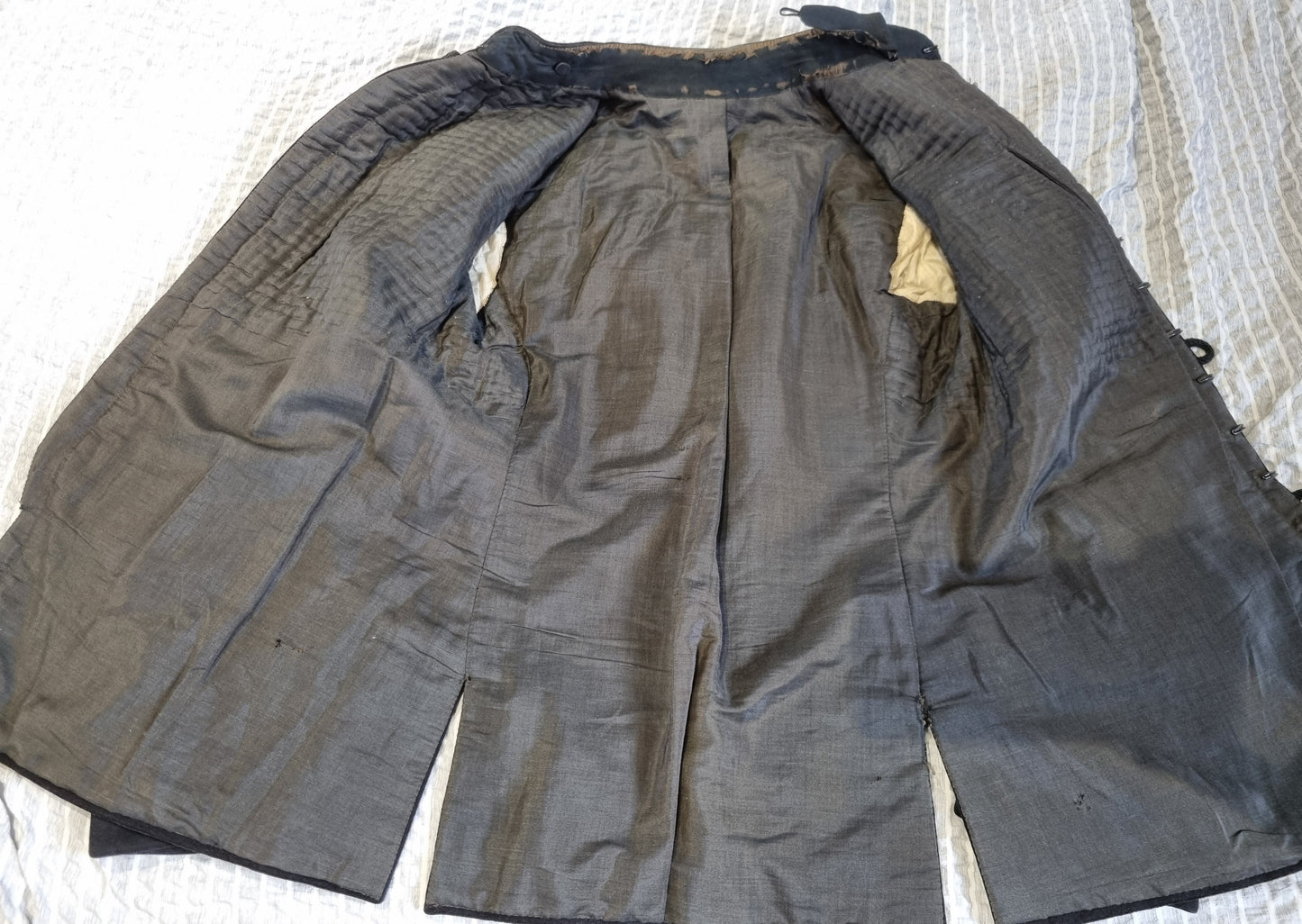 SOLD! Late Victorian / Early Edwardian Blue Wool Frogged Jacket Patrol Jacket