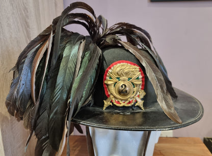 SOLD! WW2 Era Italian 2nd Bersaglieri Regiment Hat, with Plume