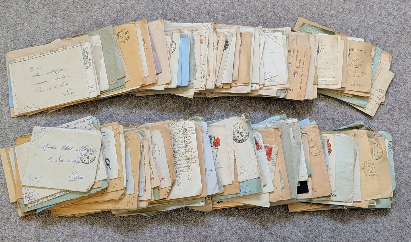 Unique WW1 French Army & Air Force Photo Album, Service Documents and Field Post Set to a Front Line Medic & Then Combat Pilot