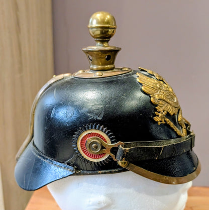 M1897 WW1 German Army Prussian Enlisted Man's Artillery Kugelhelm