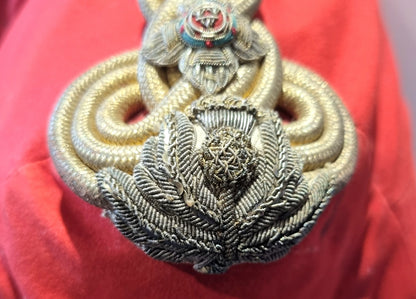 SOLD! Boer War Pre WW1 Highland Light Infantry HLI Captain's Scarlet Mess Dress Jacket Named