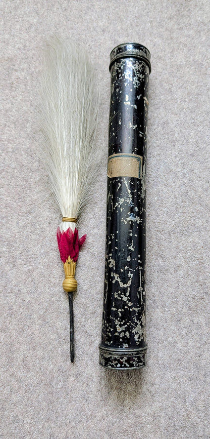 Victorian 1858 Pattern 11th Hussars Officers Busby & Tin named to J E H Balfour DSO