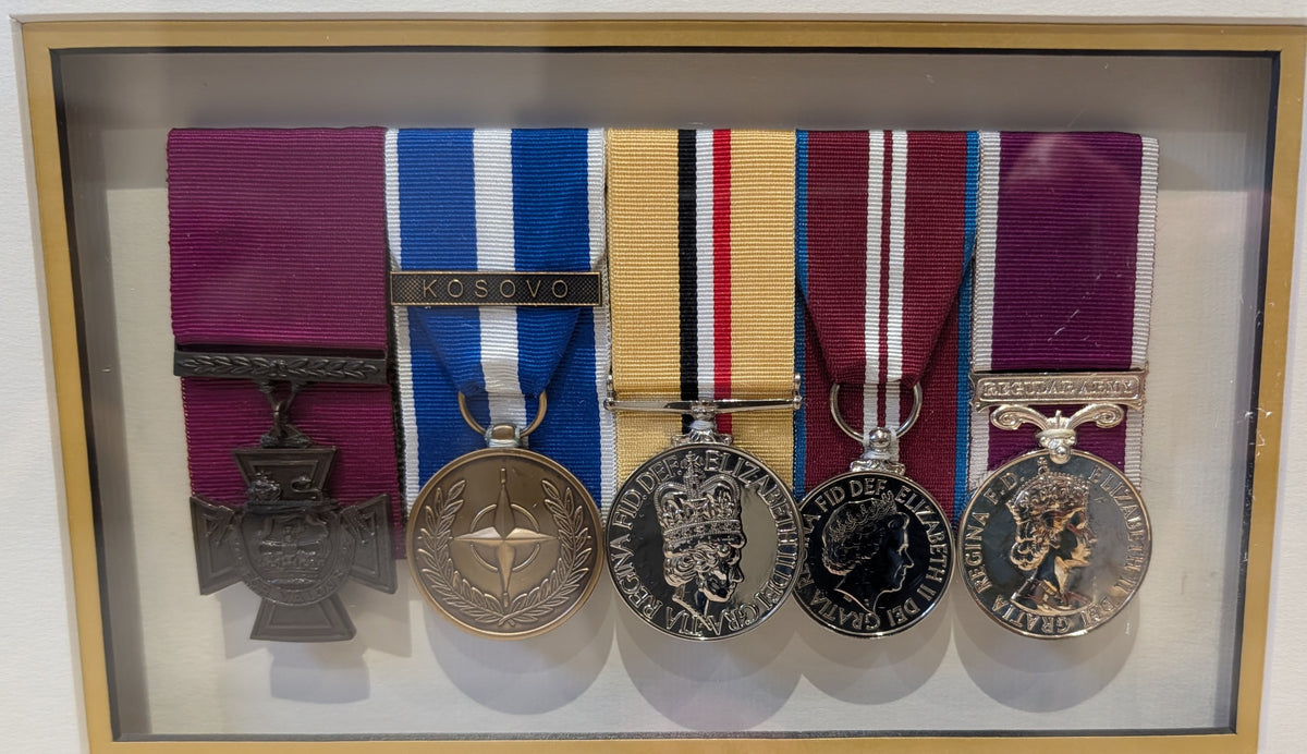Unique Framed Victoria Cross VC Recipient Signed Celebration - Pte Johnson Beharry