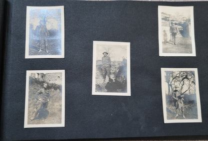 SOLD! Rare WW1 US Army Soldier's Photo Album Plus Ephemera - 125 Photos
