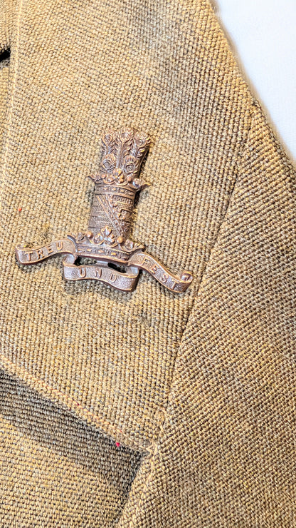 1930 Interwar British Army 11th Hussars Captain's Uniform Jacket Named