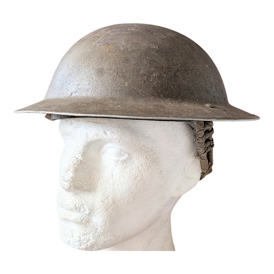 Early WW2 Dunkirk Era British Army Brodie Combat Helmet Dated 1939