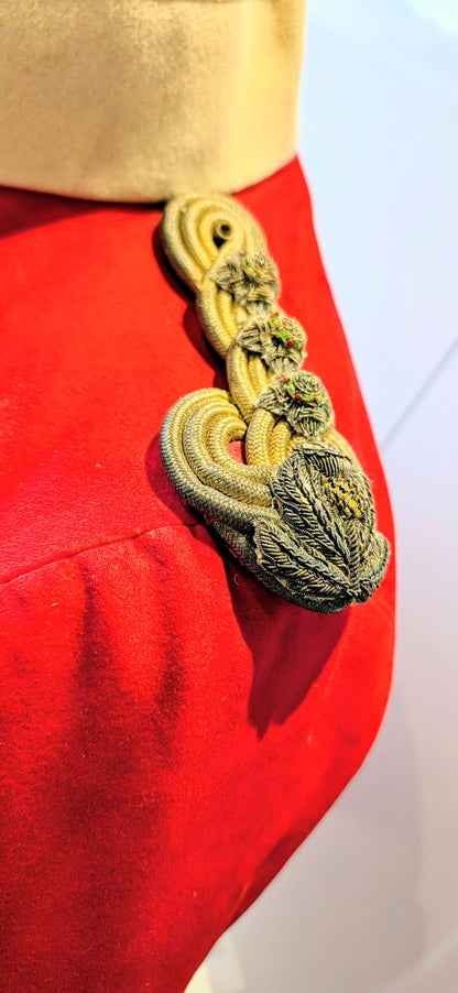 Pre WW1 Highland Light Infantry HLI Captain's Scarlet Mess Dress Jacket