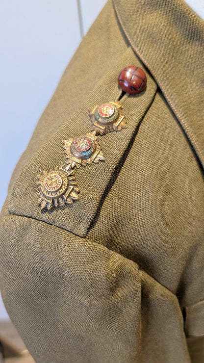 WW1 to Interwar British Captain's Uniform Jacket MC Winner WW1 Veteran