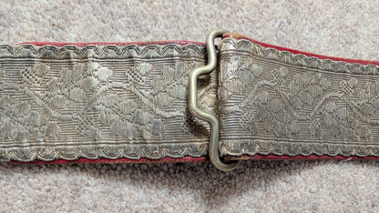 Victorian British Army Officers Leather Belt & Buckle