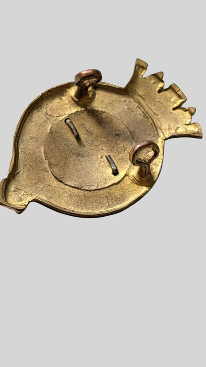 Duke Of Lancaster's Own Regiment Officer's Gilt Bimetal Cap Badge