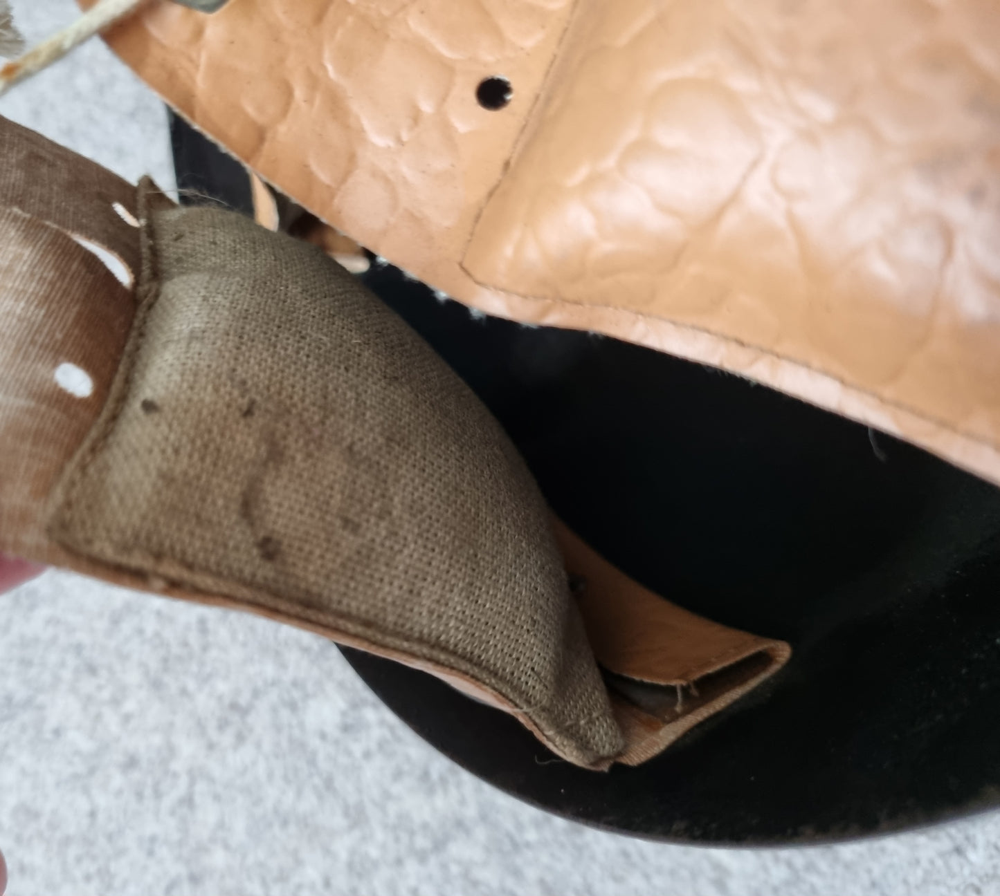 SOLD! Post-War Reused WW2 Czechoslovakian Vz32 Helmet
