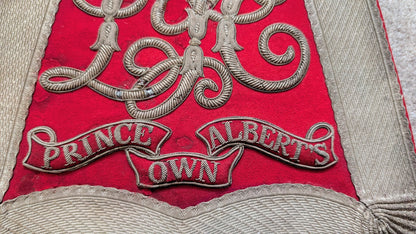 Rare Victorian Full Dress Sabretache Leicestershire Yeomanry Cavalry
