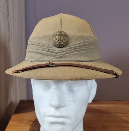 Rare WW2 Japanese Naval Engineers Pith Helmet