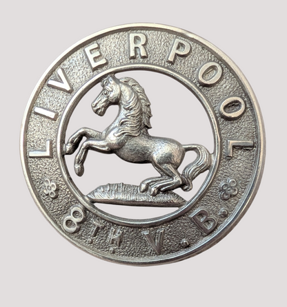 8th Volunteer Bn The King's (Liverpool) Regt White Metal Sporran Badge