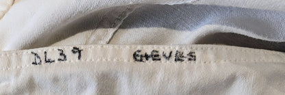 SOLD! Vintage Royal Navy No.1 Summer White Cotton Uniform Tunic Jacket 1958
