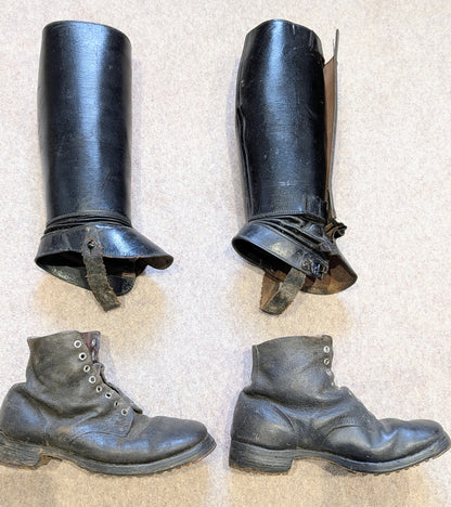 WW1 French 81st Artillery Uniform with Helmet, Sam Browne Belt, Boots & Gaiters