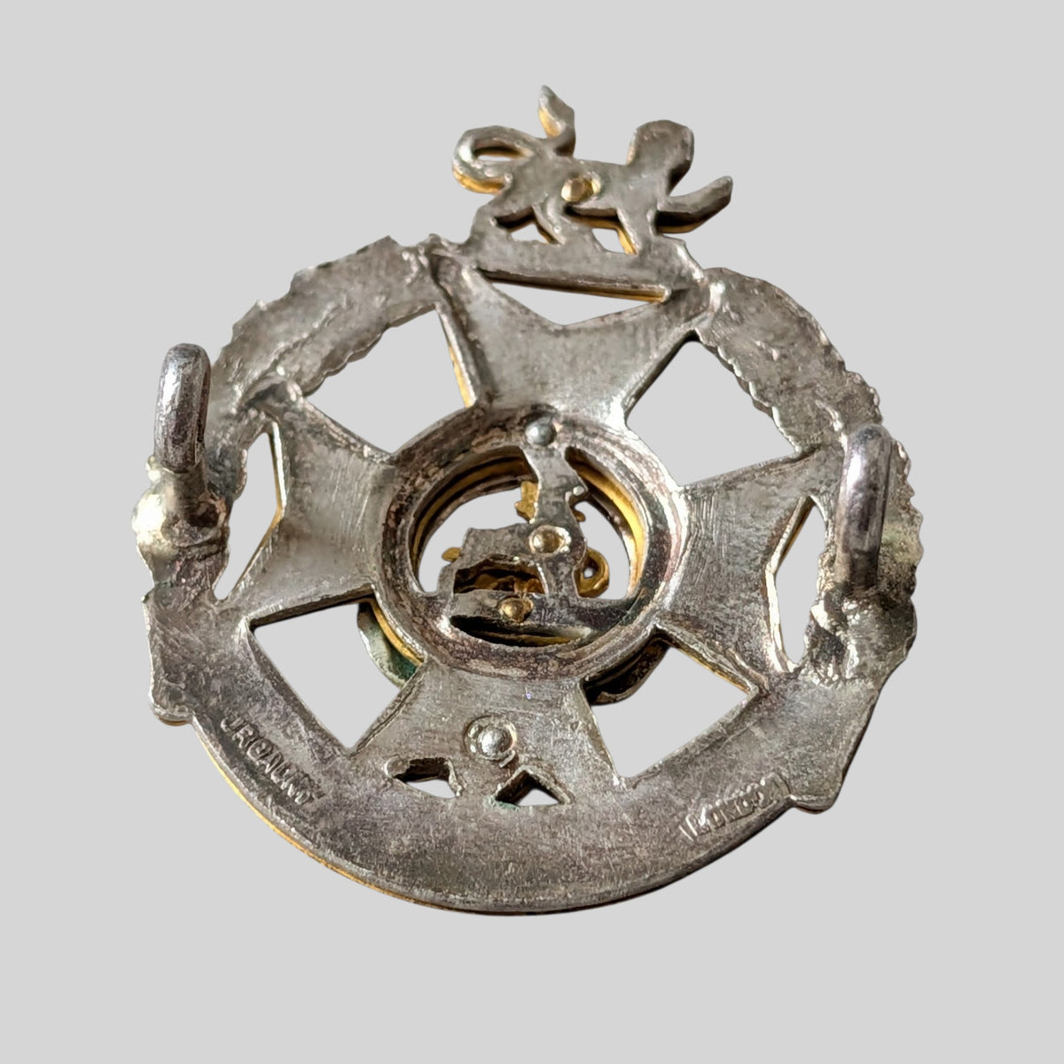 Forester Brigade Officers Silver & Gilt Cap Badge 1958-64