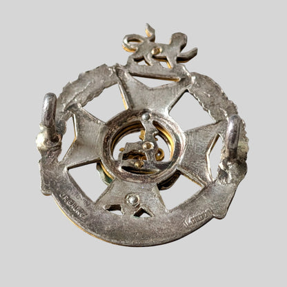 Forester Brigade Officers Silver & Gilt Cap Badge 1958-64