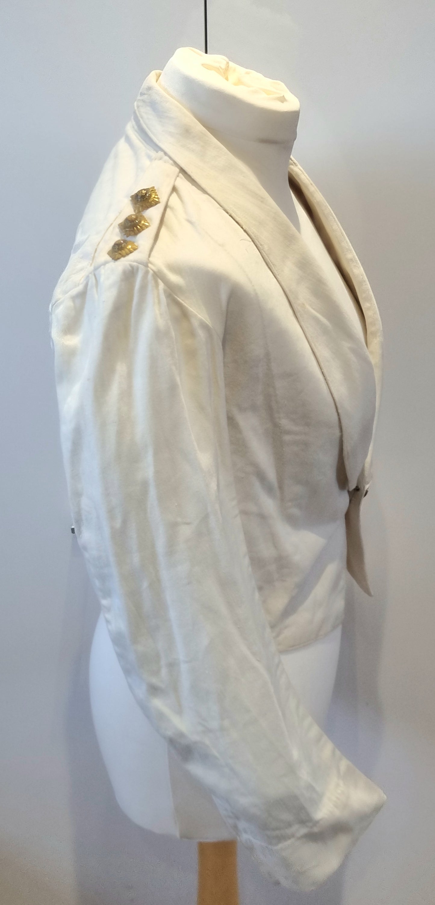 Victorian Boer War Era HLI Captain's White Cotton Mess Dress Jacket