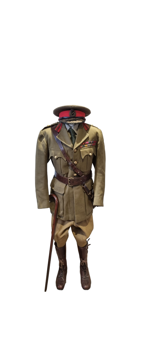 WW1 Complete Uniform With Cane, Sam Browne  & Boots Major General Francis Adrian Wilson CMG Royal Artillery