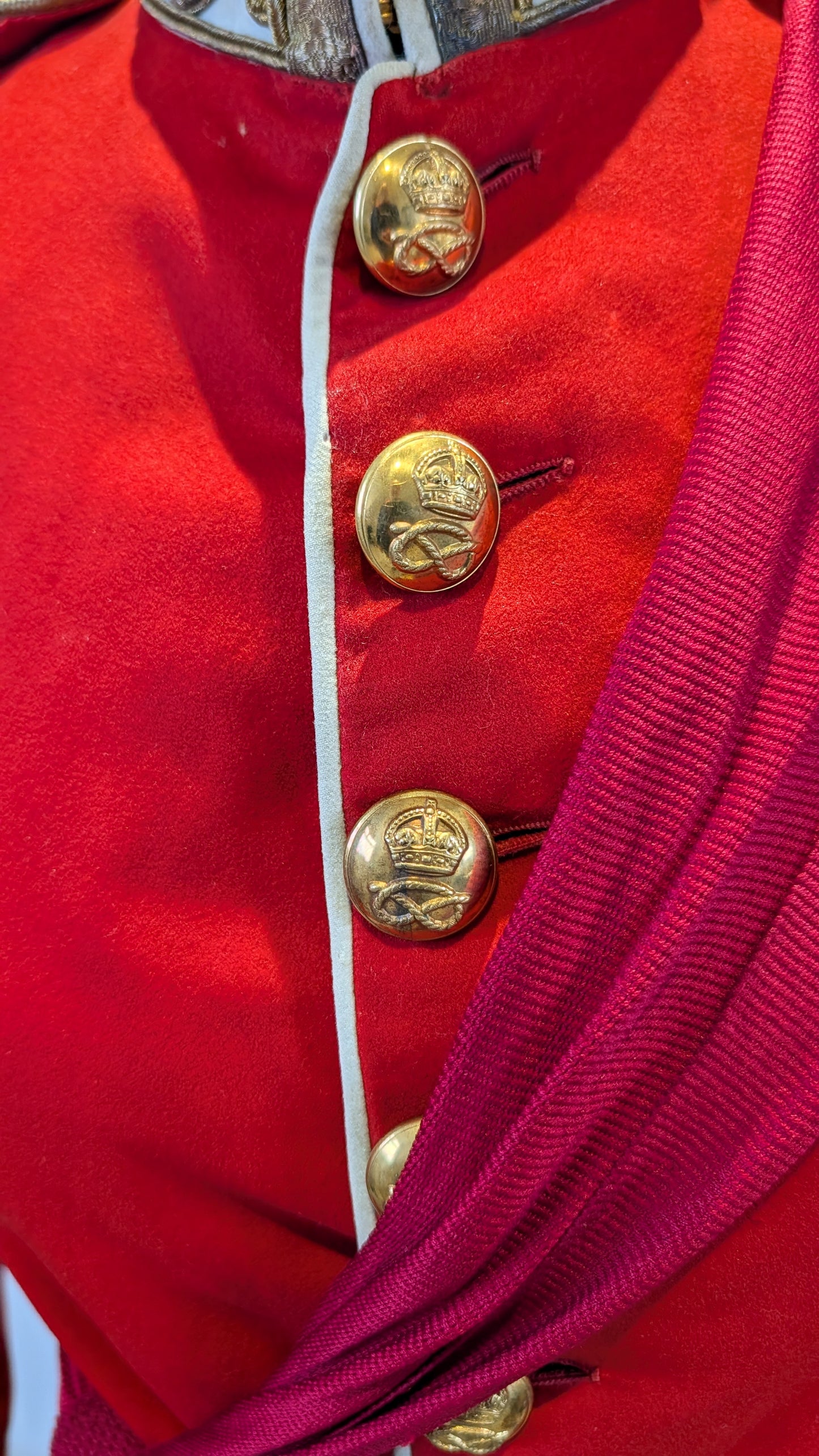 SOLD! Victorian South Staffordshire Home Service Helmet & Major's Scarlet Uniform