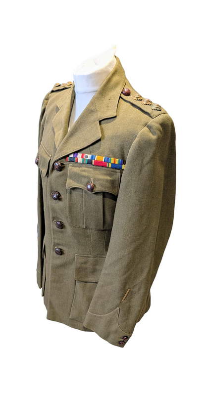 WW1 to Interwar British Captain's Uniform Jacket MC Winner WW1 Veteran