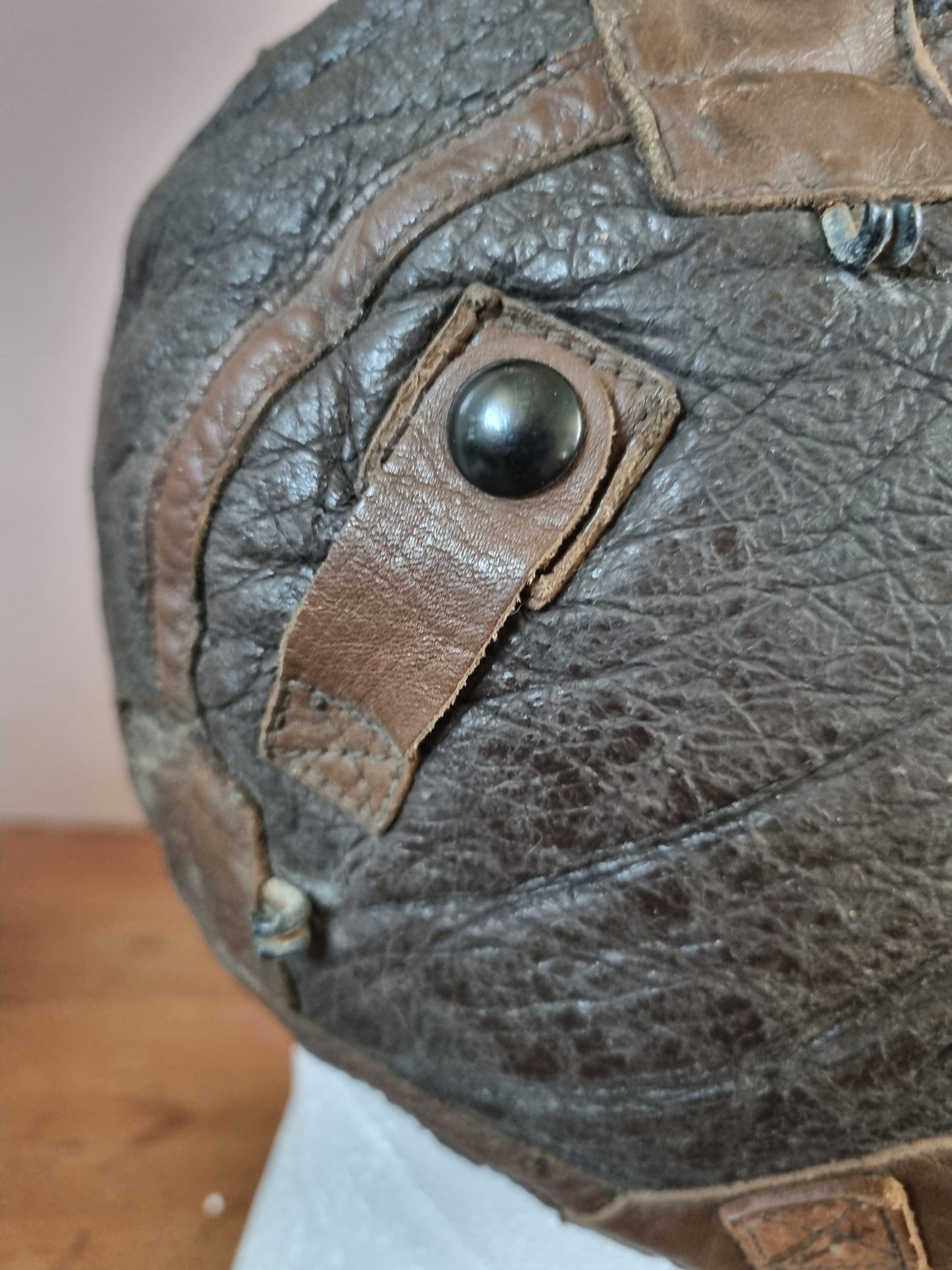 WW2 US Army Air Corps B-6 Leather Flying Helmet