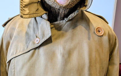 SOLD! Rare WW1 Burberry Officers Private Purchase Trench Coat with button-in Woollen Liner & Balaclava