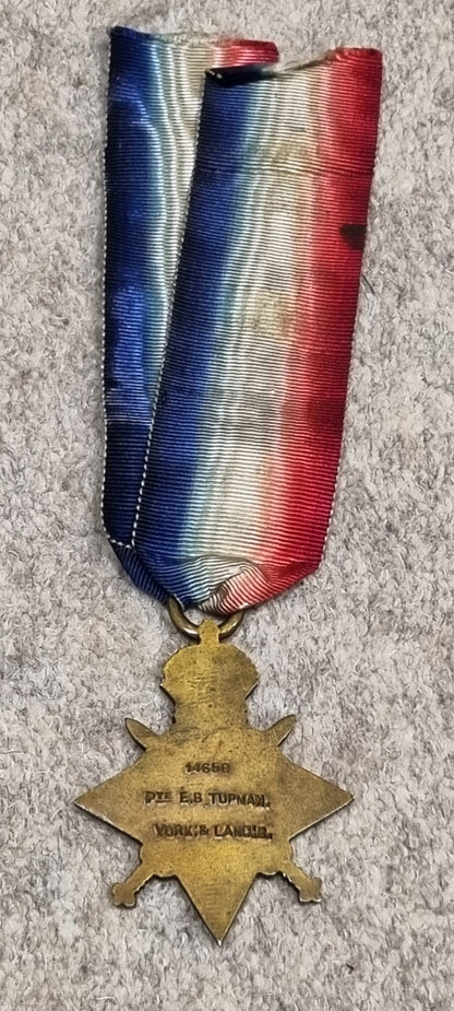 Incredible WW1 Gallantry Military Medal & Wound Badge Group to a deserter, Private Edwin Birch Tupman, Yorks & Lancs Regiment