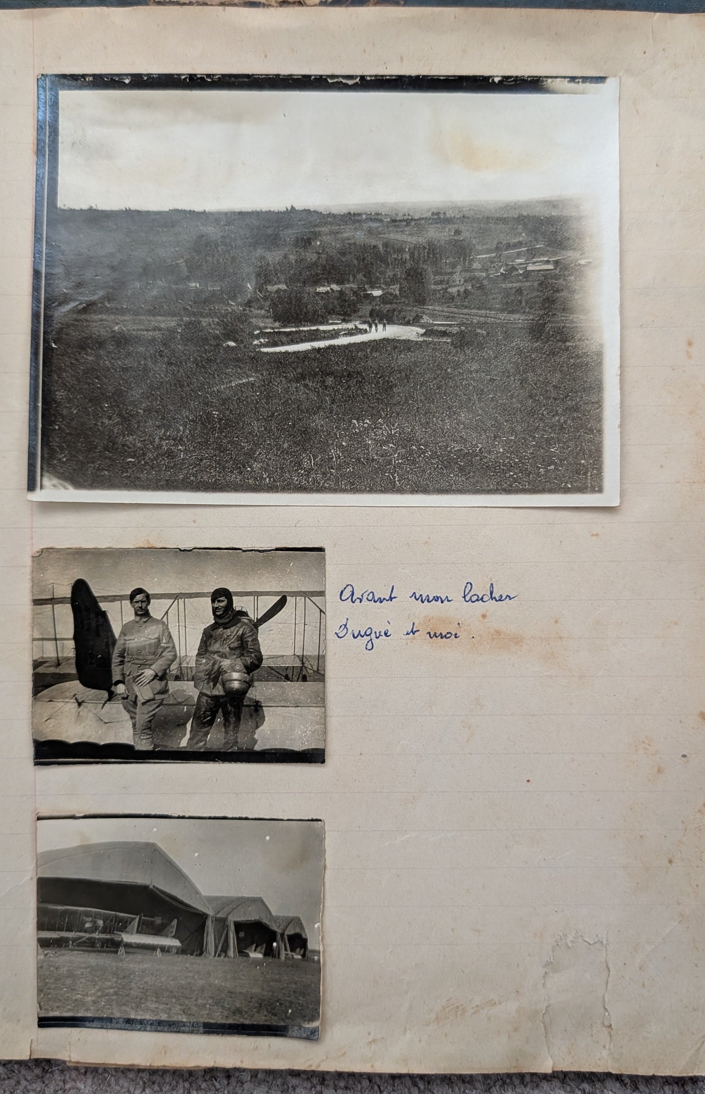 Unique WW1 French Army & Air Force Photo Album, Service Documents and Field Post Set to a Front Line Medic & Then Combat Pilot
