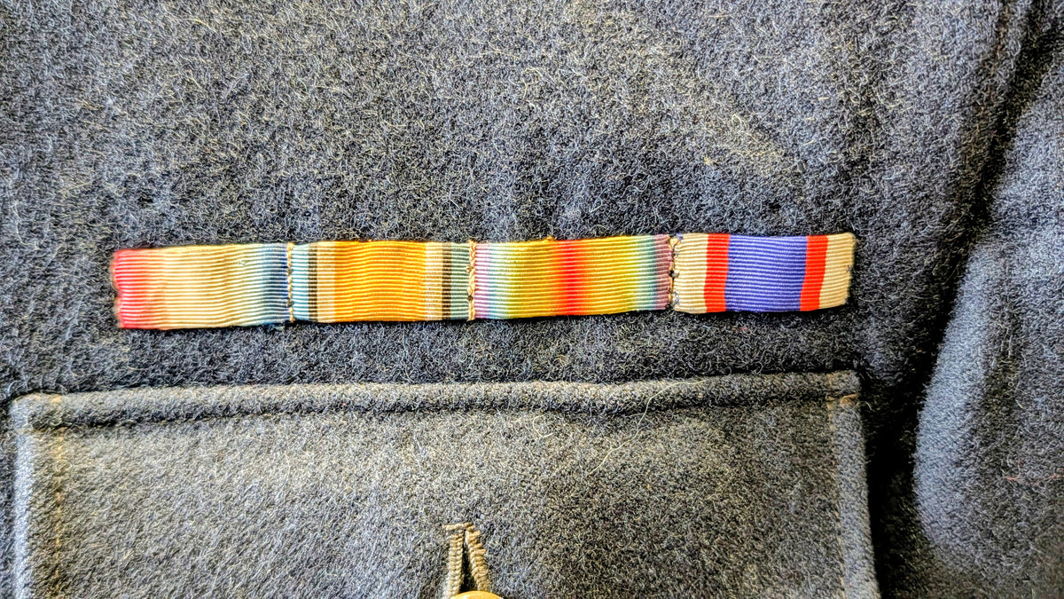 SOLD! WW1 Era British Royal Marines Light Infantry Blue No 1 Jacket with Medal Bar