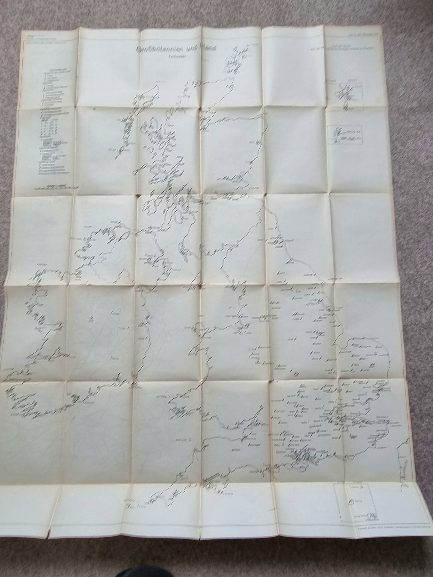 SOLD! Rare Operation Sealion  Planning Map Folder for England
