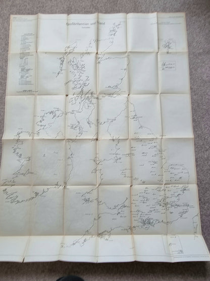 SOLD! Rare Operation Sealion  Planning Map Folder for England