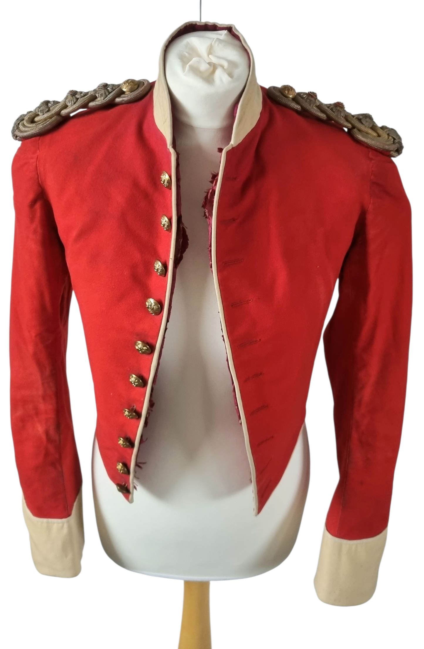 SOLD! Boer War Pre WW1 Highland Light Infantry HLI Captain's Scarlet Mess Dress Jacket Named