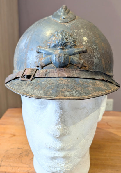 WW1 French 81st Artillery Uniform with Helmet, Sam Browne Belt, Boots & Gaiters