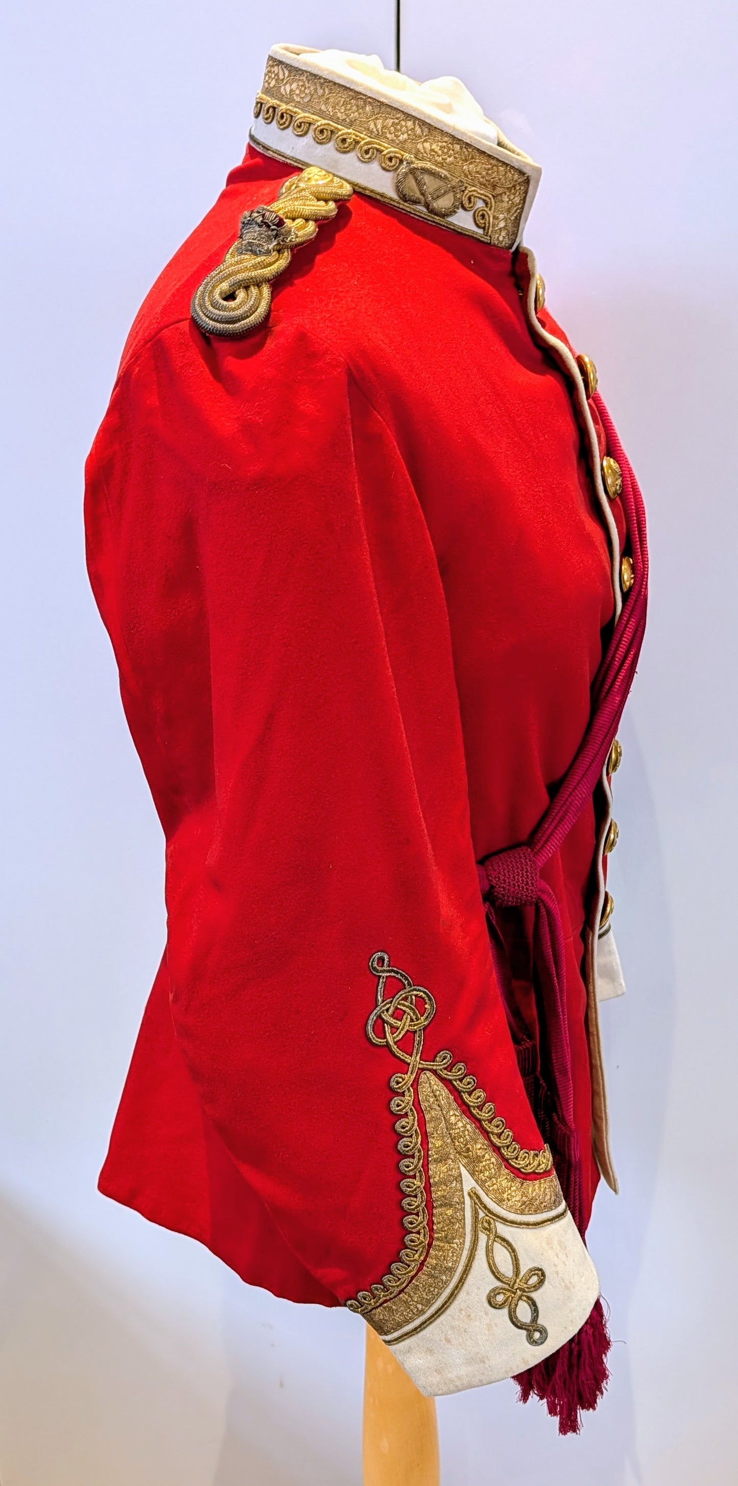 SOLD! Victorian South Staffordshire Home Service Helmet & Major's Scarlet Uniform