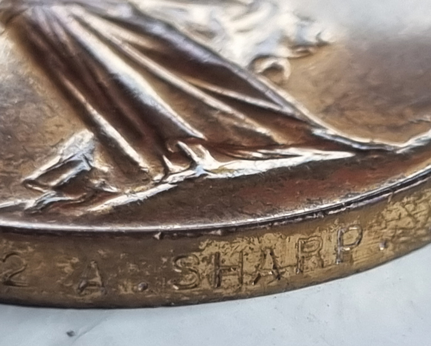 WW1 Trio Long Service & Good Conduct Medal Set to Leading Seaman Albert Victor Sharp- HMS Caroline (Jutland Interest)