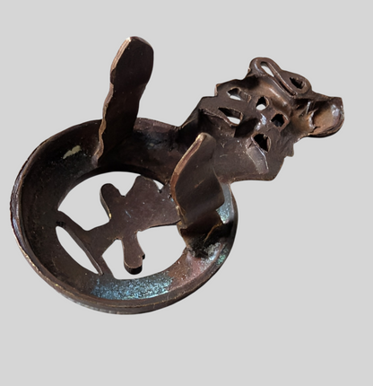 Royal Devon Yeomanry  Artillery Officer's Bronze Cap Badge