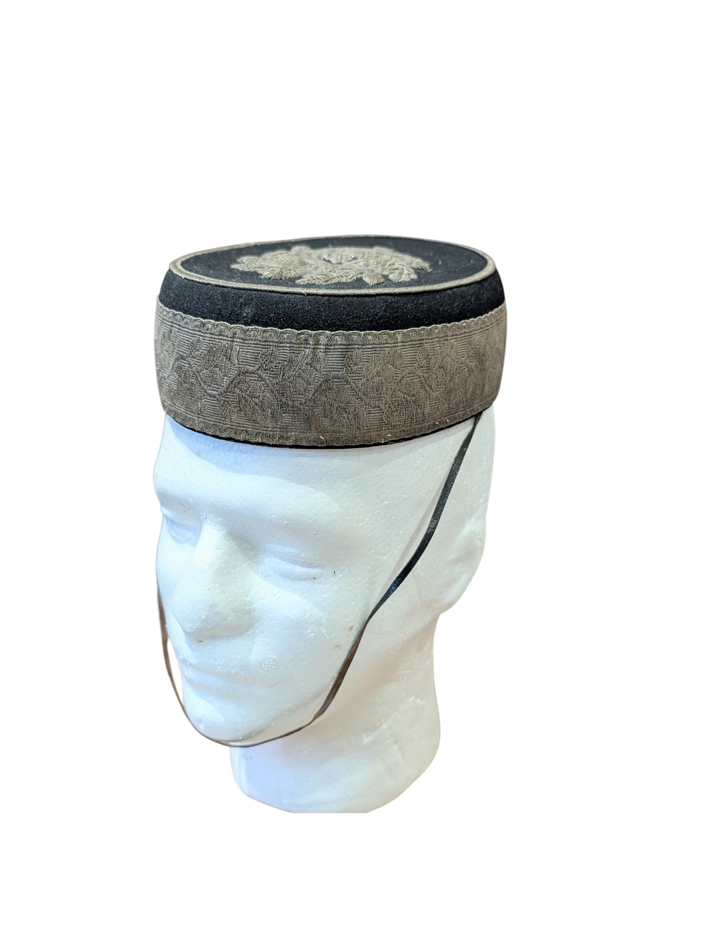 Victorian Worcestershire Hussars Yeomanry Pill Box hat With Chinstrap