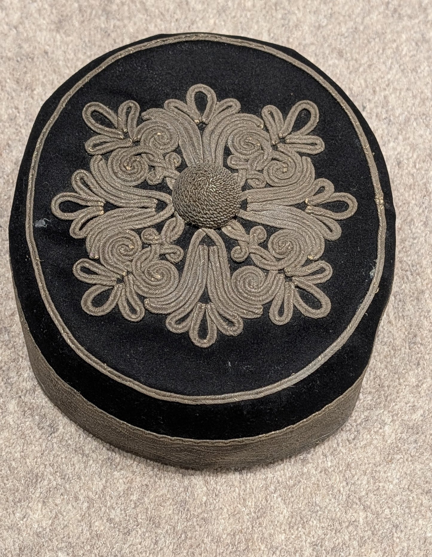 Victorian Lancashire Yeomanry Hussars Pill Box hat With Chinstrap