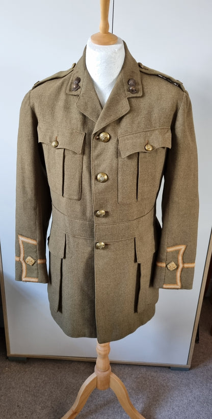 WW1 British Army 2nd Lieutenant Cuff Rank Uniform Jacket Royal Field Artillery (Made from Original Parts)