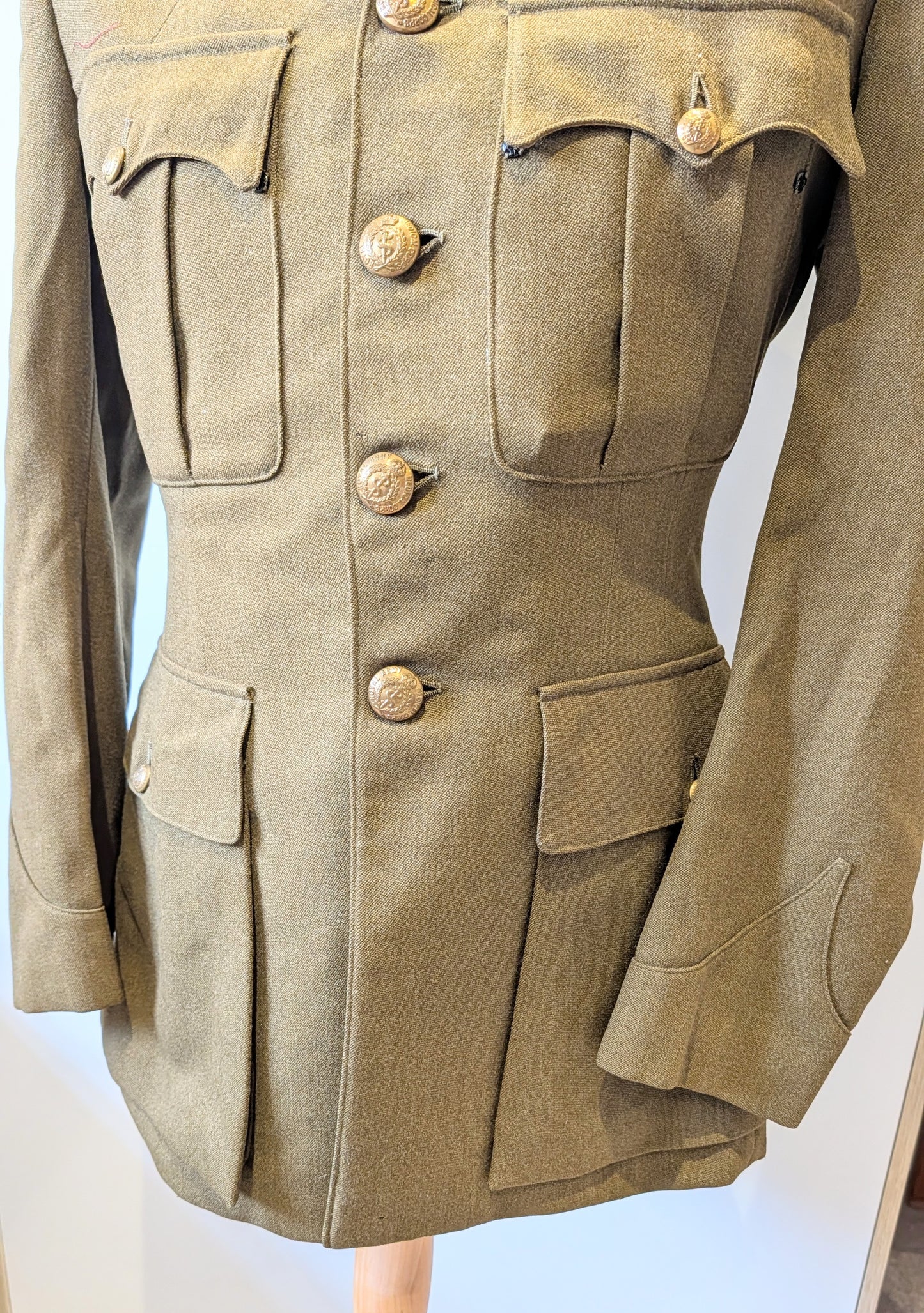 WW1 British Army Captain's Uniform Jacket Royal Army Medical Corps RAMC Named